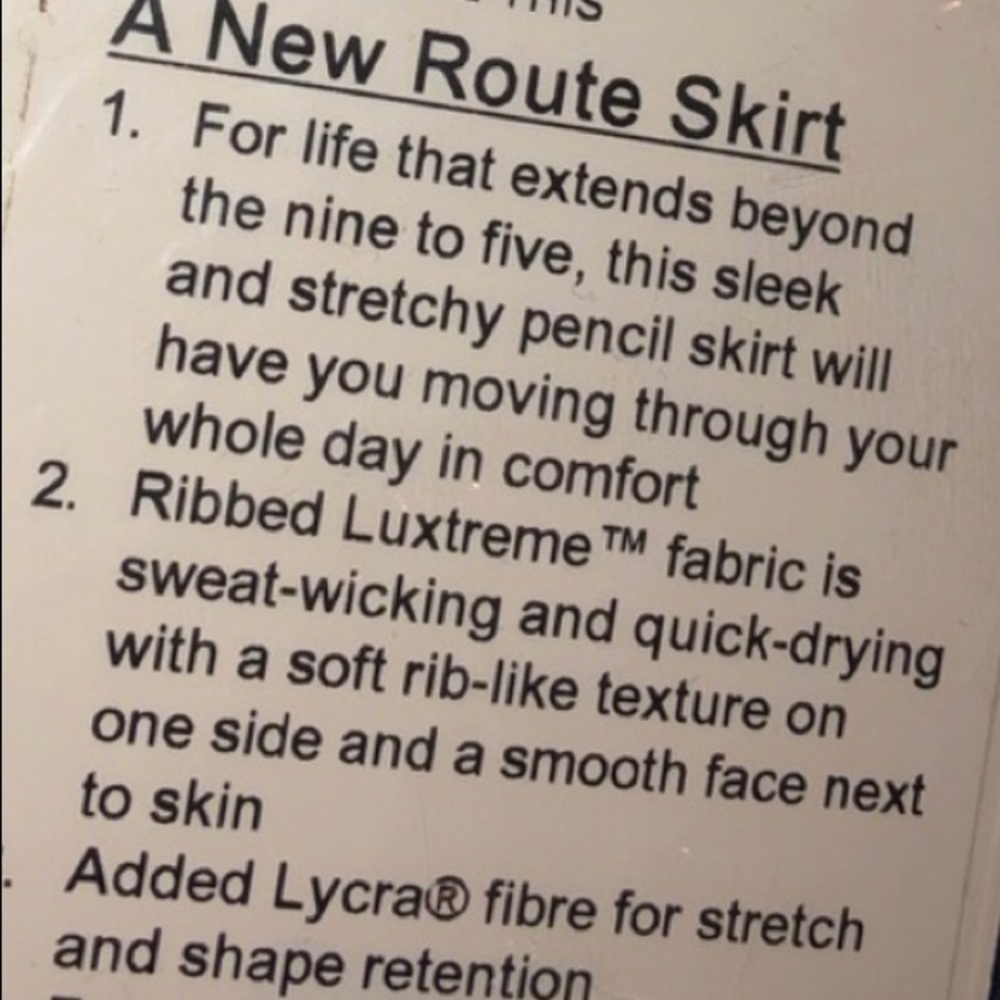 ISO Lululemon A new route skirt